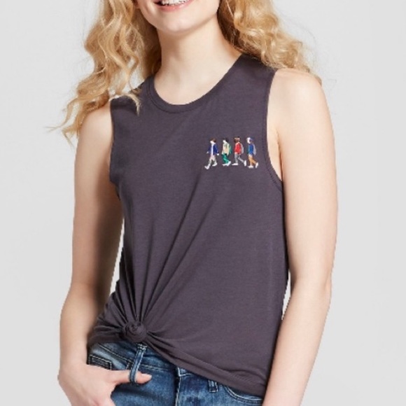Netflix Stranger Things Embroidered Sleeveless Top